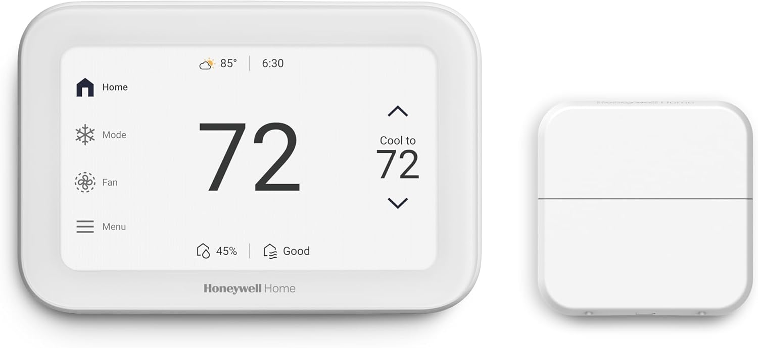 Honeywell Home X8S Smart Thermostat with Room Sensor, Video Doorbell Compatibility, IAQ Control, and Customizable Touchscreen Display, White 51fj9cgxcbl. ac sl1500 .jpg