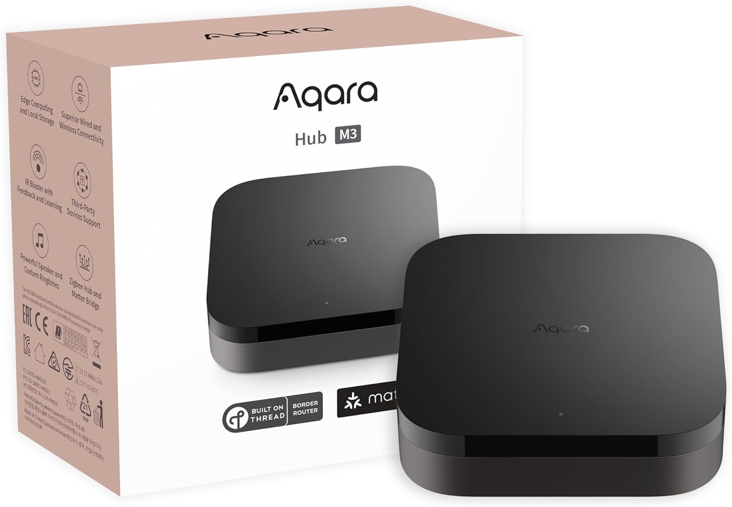 Aqara Smart Home Hub M3 for Advanced Automation, Matter Controller, Thread Border Router, Features Zigbee, Bluetooth, Wi-Fi, PoE, IR, Supports Alexa, Apple HomeKit, SmartThings, Home Assistant, IFTTT 61sfq557qnl. ac sl1500 .jpg