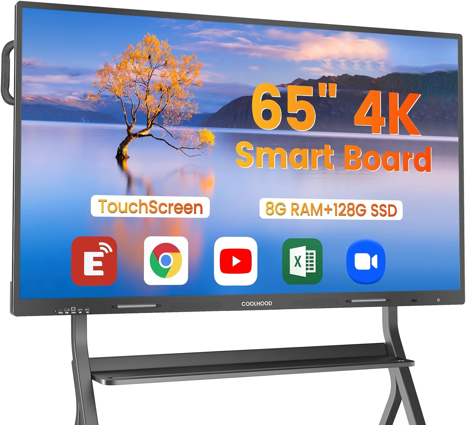 65" Smart Board, 4K UHD Touchscreen Interactive Digital Whiteboard Display, Electronic All-in-One Computer for Classroom Office Home Business w/Open App Ecosystem (Board & Wall Mount Only) 71r46ckmlbl. ac sl1500 .jpg