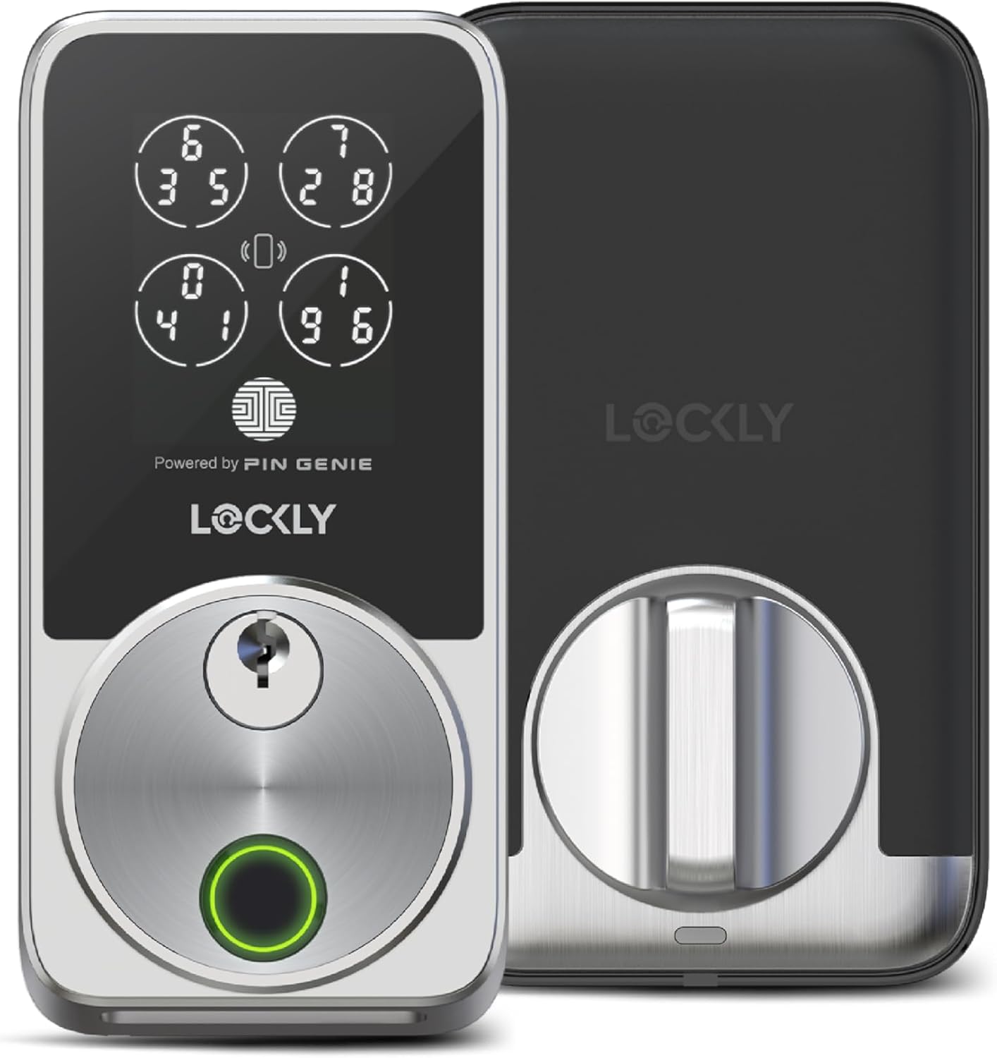 Lockly Secure Pro Zeno Series Smart Door Lock,Fingerprint Keyless Entry Door Lock for Front Door with Apple Home Key,Built-in Wi-Fi,Auto Lock, App Remote Control,IP65 Waterproof,Easy Installation 71zhjjlkqrl. ac sl1500 .jpg