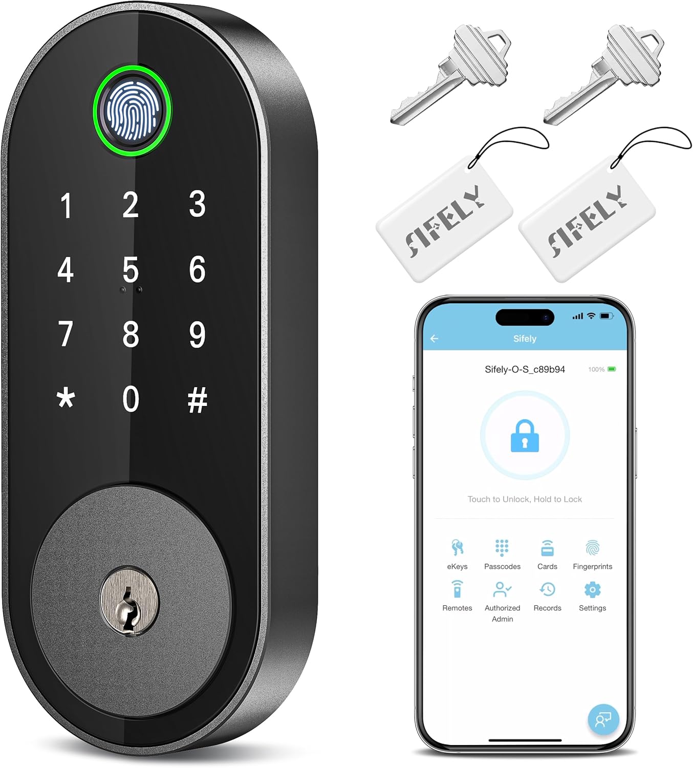 Fingerprint Smart Deadbolt with Keypad – Keyless Entry Lock for Home, Apartment, Office, Airbnb, Rental, Kids & Seniors, App & Code Access, Auto-Lock, Easy DIY Install, Compatible with Alexa & Google 81vp4ukaw3l. ac sl1500 .jpg