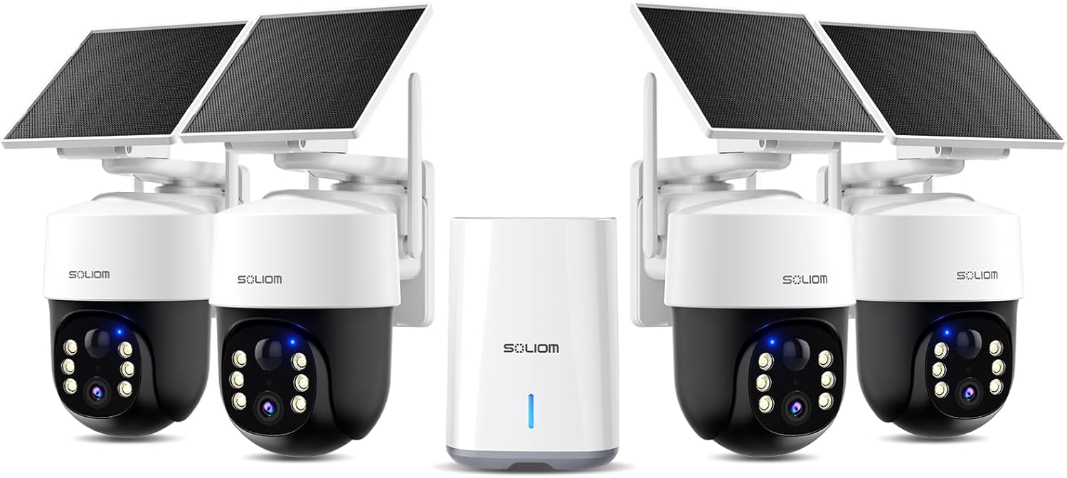 SOLIOM Security Cameras Wireless Outdoor,8MP Ultra HD for Day and Night, No Subscription,Built in Radar,Solar Powered Cameras for Home Security, 360° Pan Tilt Auto Tracking,5G & 2.4G WiFi, 4-Cam Kit 61doakifpl. ac sl1500 .jpg