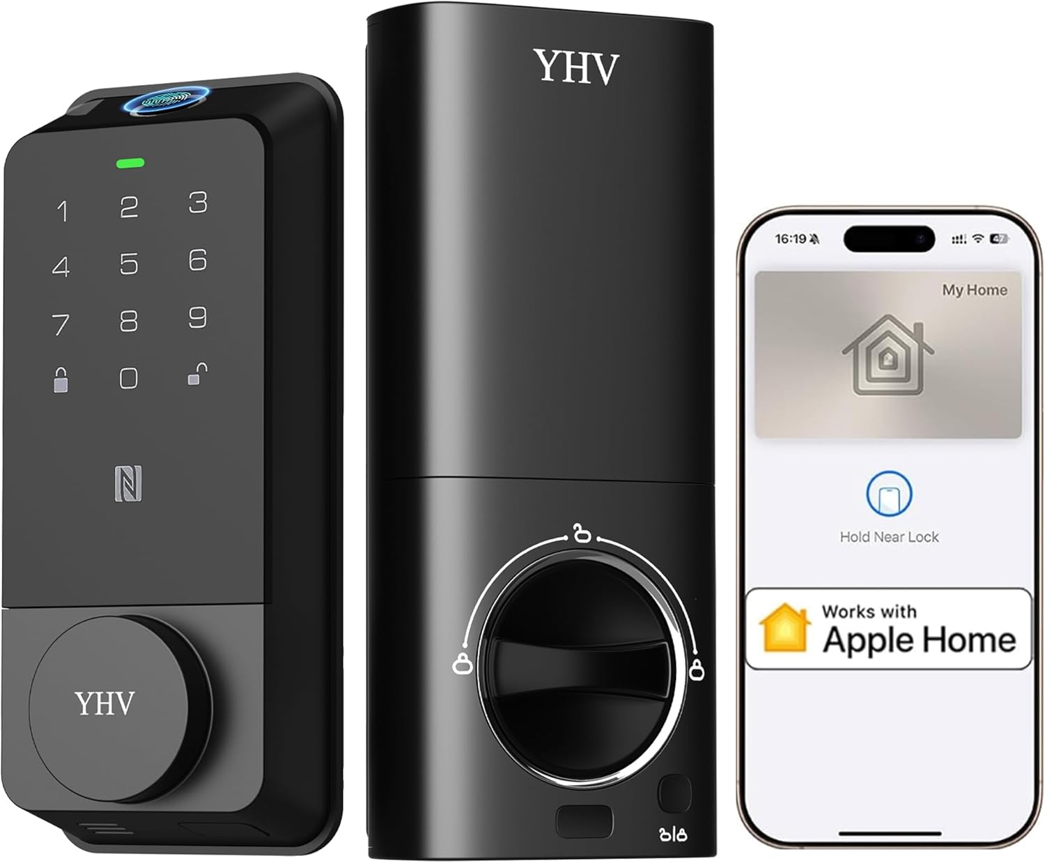 Keyless Entry Door Lock, Fingerprint Smart Lock with Apple Home Safety Deadbolt Supports Apple Homekit with Code, Built-in Wi-Fi, IP65, App Remote Control, Alexa & Google Voice Control for Front Door 61mzwt7yyrl. ac sl1500 .jpg