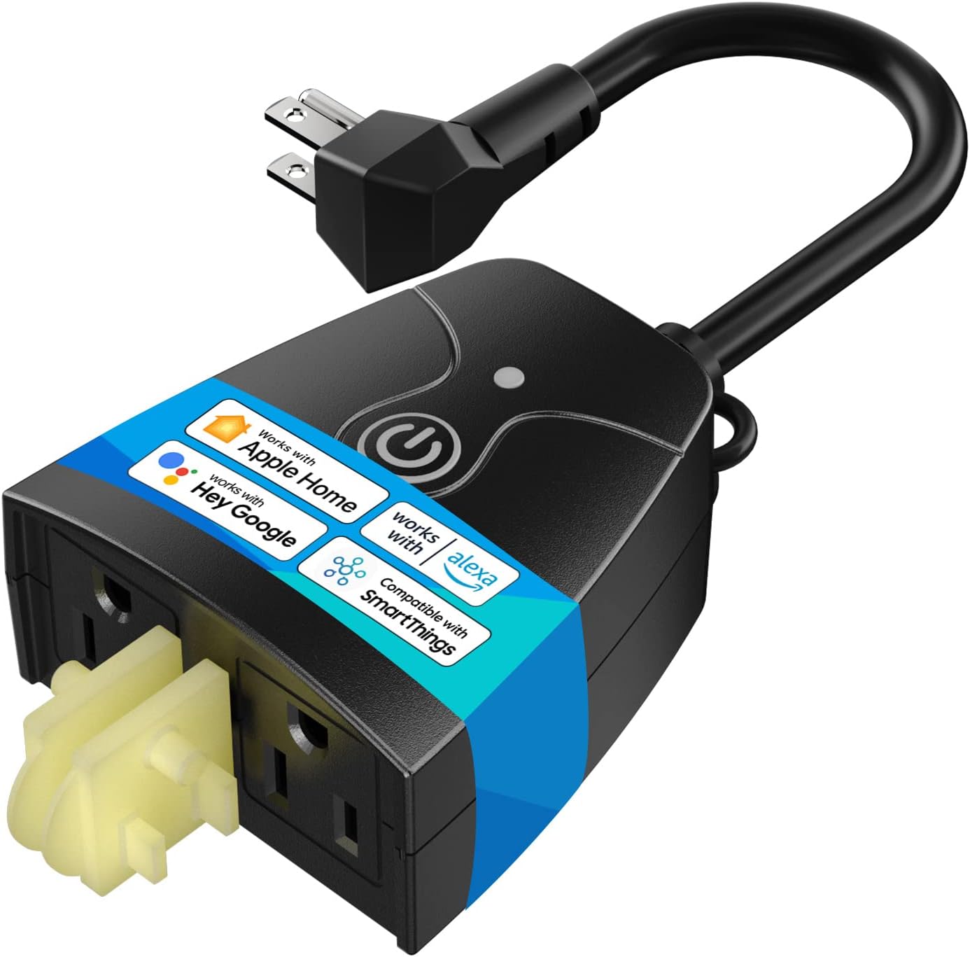 meross Outdoor Smart Plug Compatible with Apple HomeKit, Siri, Alexa, Google Assistant and SmartThings, Waterproof Outdoor Outlet, Remote & Voice Control, Timer, FCC and ETL Certified 61x9 ojsobl. ac sl1500 .jpg