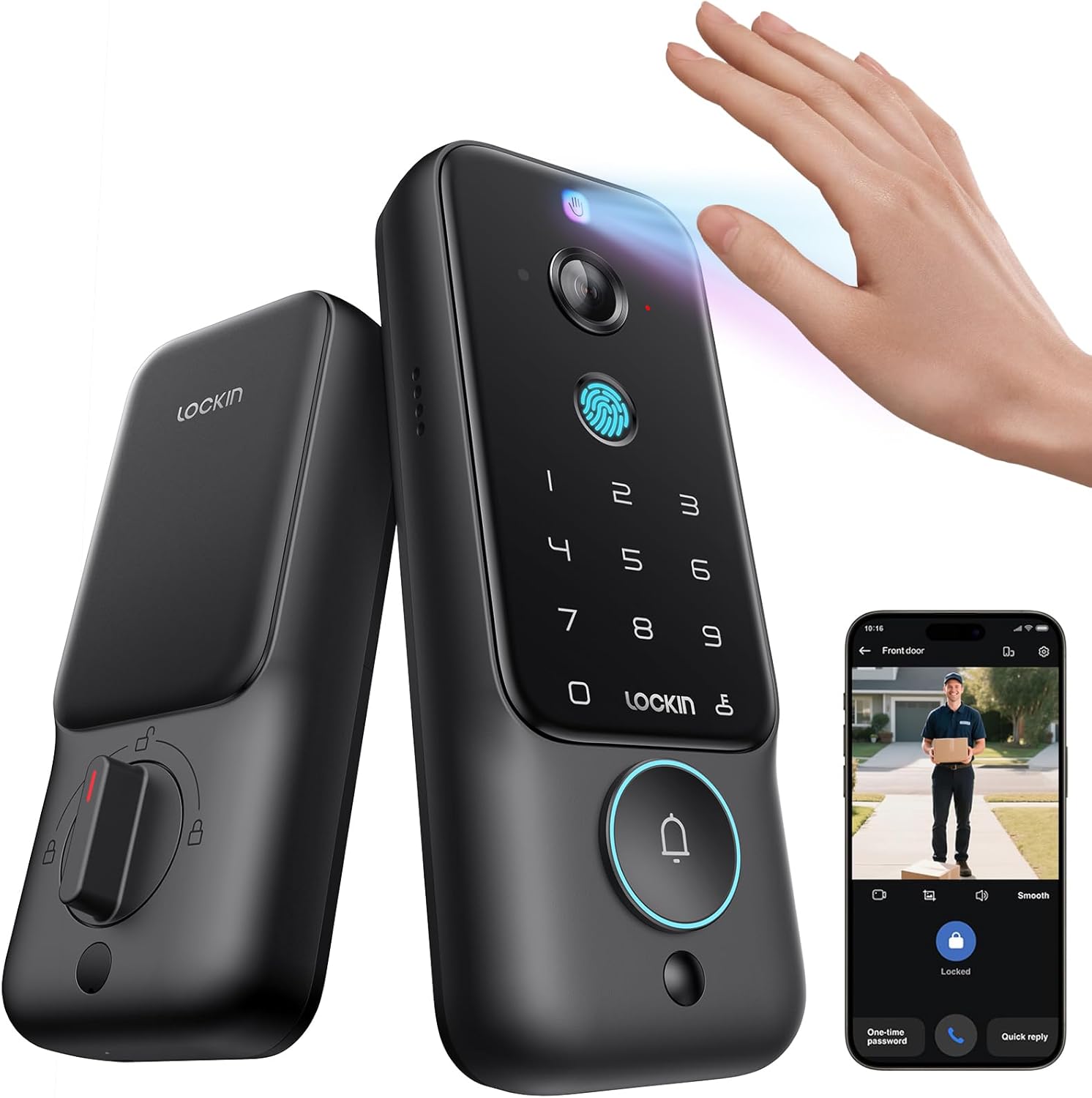 Lockin Veno Plus Smart Lock with 2K 180° Security Camera & Video Doorbell, AI Local Storage, Palm Vein/Fingerprint Keyless Entry Door Lock, Smart Locks for Front Door Bulit in Wi-Fi, App Control 71pixcoog1l. ac sl1500 .jpg