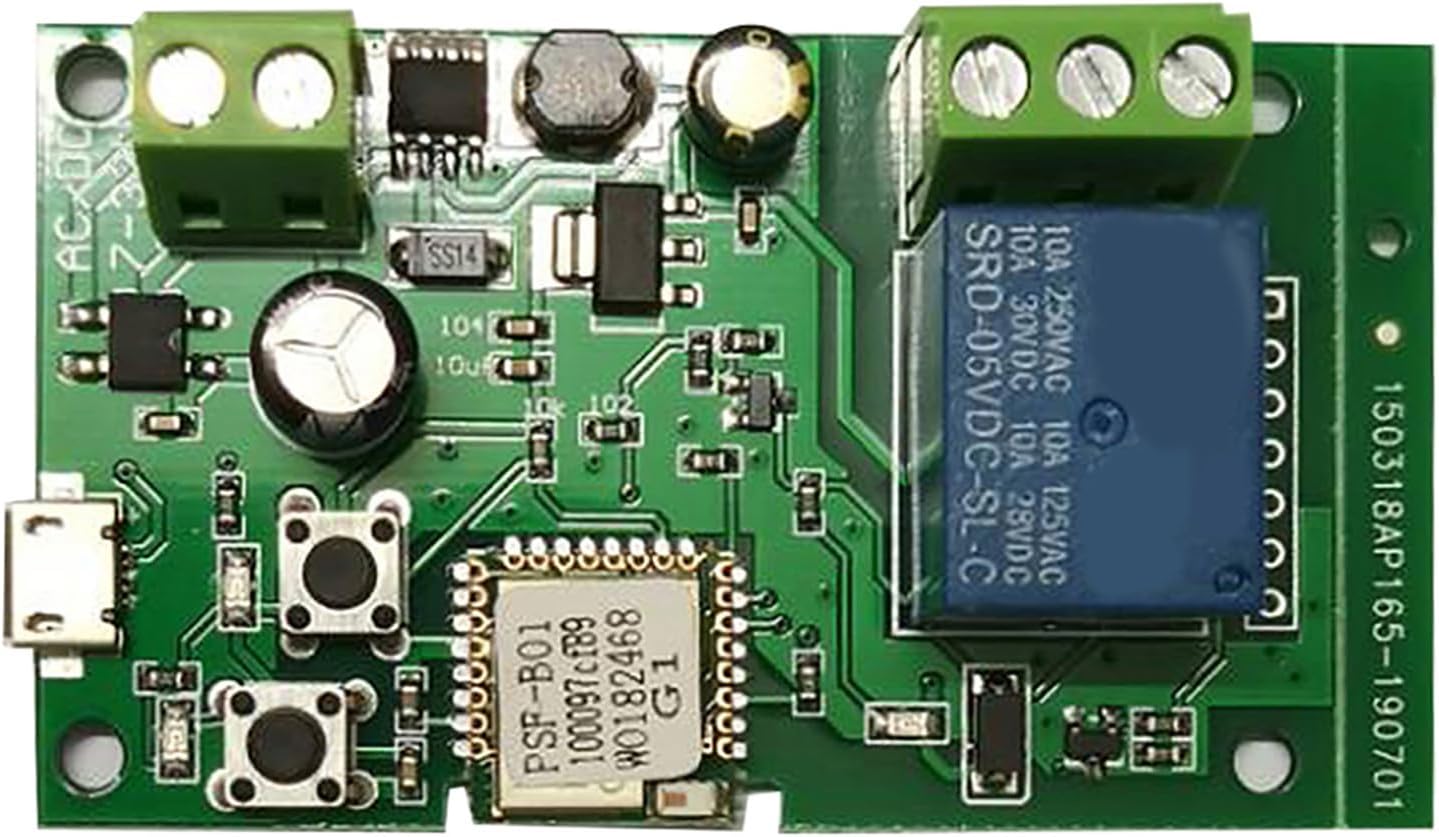 Dioche EWeLink WiFi Switch Module - Smart Home Automation with Remote Control & Voice Integration, 5V/12V/24V Wireless Relay, Supports Multiple Timers & Status Tracking Via App 71uuul8wwrl. ac sl1500 .jpg
