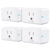 Govee Smart Plug 15A, WiFi Bluetooth Outlets 4 Pack Work with Alexa and Google Assistant, WiFi Plugs with Multiple Timers, Govee Home APP Group Control Remotely, No Hub Required, ETL&FCC Certified