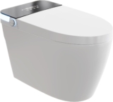 Garvee Luxury Smart Toilet with Bidet Built in, Auto Open/Close Lid, Tankless Flush, Instant Warm Water/Heated Seat/Warm Air Dryer, Night Light, Touchless Flush, Electric One-Piece Bidet Toilet