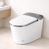 Smart Toilet with Bidet Built In, Auto Open/Close Lid & Seat, Microwave Sensor, Auto Flush, ADA Comfort Height One Piece Elongated Toilet with Tank, Heated Seat, Warm Water & Air Dryer