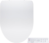 SmartBidet® SB-1200 Luxury Advanced Electric Smart Bidet Round White Toilet Seat with Remote control, Endless Warm Water with LED Night Light, Slim Profile