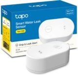 TP-Link Tapo Smart Water Leak Detector, Requires Tapo Hub, Water Leak Sensor Wi-Fi with Rapid Dripping Detection, 90dB Adjustable Alarm, App Alerts, Compatible with Alexa and Google Home, T300