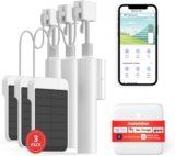 SwitchBot Smart Electric Motorized Blinds Kit – 3Pack with 2.4G WiFi Remote Control, Solar Powered, Compatible with Alexa, Google Home and Siri, Light Sensing Control, Unlimited Group Control