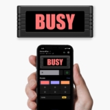 BusyBox S smart sign | Bluetooth | Battery Powered | Home Office | Wireless | Recording | Gaming | Streaming | Do Not Disturb Sign | On Air Sign | Office Decor | Online Classes (5,000 mAH Battery)
