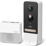 Tapo TP-Link Smart Video Doorbell Camera, Chime Included, 2K 5MP, Color Night Vision, 2-Way Audio, Free AI Detection, Cloud/SD Card Storage, Works w/Alexa & Google Home, D230S1