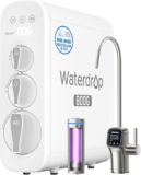 Waterdrop G3P800 Reverse Osmosis System, 800 GPD Fast Flow, NSF/ANSI 42 & 53 & 58 & 372 Certified, 3:1 Pure to Drain, Tankless Under Sink RO Water Filter System, LED Purifier, Smart Faucet