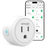 GHome Smart Plug, WiFi Smart Plugs Work with Alexa and Google Home, Smart Outlet Timer with APP Remote Control, 2.4GHz Wi-Fi Only, No Hub Required, ETL FCC Listed, White