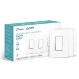 Kasa Smart Kasa Apple HomeKit Smart Light Switch KS200P3, Single Pole, Neutral Wire Required, 2.4GHz Wi-Fi Light Switch Works with Siri, Alexa & Google Home,UL Certified, No Hub Required,White, 3-Pack