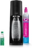 SodaStream – Terra Soda Streaming Machine – STARTER KIT – Sparkling Water Maker with CO2 & Bubly Drop – Eco-Friendly, No Batteries Needed – Black
