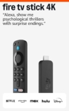 Amazon Fire TV Stick 4K (newest model) with AI-powered Fire TV Search, Wi-Fi 6, stream over 1.8 million movies and shows, free & live TV