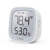 Tapo Smart Temperature and Humidity Monitor, 2.7″ E-Ink Display, Swiss-Made Sensor, Real-Time Notification, Visual Graphics, Hub Required, White (T315)