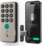 igloohome (New!) Deadbolt Go Smart Lock (Satin Nickel) w/Fingerprint, Digital Keys, Remote PIN Codes, WiFi Bridge (Sold Separately) – Tested to ANSI Standards, Easy to Install.