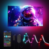 Govee TV LED Backlight Strip, RGBIC Smart LED Backlight for 40-50inch TVs, Music Sync, Wi-Fi Bluetooth & App Control, Works with Alexa & Google Assistant, 77 Scene Modes, Adapter