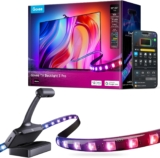 Govee TV Backlight 3 Pro with HDR Triple Camera, 11.8ft 5-in-1 RGBWWIC LED Strip Lights That Change with 55-65 Inch TVs, 75LEDs/m, Supports AI Filter, Smart App and Voice Control, DreamView Sync