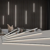 Art3d LED Recessed Lighting Kit – 6pcs Self-Adhesive White LED Light with Smart Switch, 3000k Touching Switch Light for Wood Slat Wall Panels, Headboards, Stairs, Under Cabinet, Home Decor