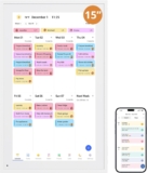 Digital Calendar 15.6-inch Smart Chore Chart, Home Electronic Wall/Tabletop Calendar with Interactive Display/Touch Screen for Family Schedule Planning, Seamless Data Syncs and APP Access