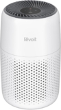 LEVOIT Air Purifiers for Bedroom Home Dorm, AHAM VERIFIED, 3-in-1 Filter Claener with Fragrance Sponge, Portable Filters Smoke, Allergens, Pet Dander, Odor, Dust, Office, Desktop, Core Mini-P, White