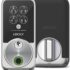 Veise VE028 Built-in Wi-Fi Smart Lock with Knob, Fingerprint Keyless Entry with Handle, App Remote & Voice Control, Electronic Digital Keypad for Front Door and Bedroom, IP65 Waterproof, Matte Black