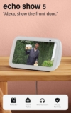 Amazon Echo Show 5 (newest model), Smart display with Alexa+ Early Access, 2x the bass and clearer sound, Glacier White